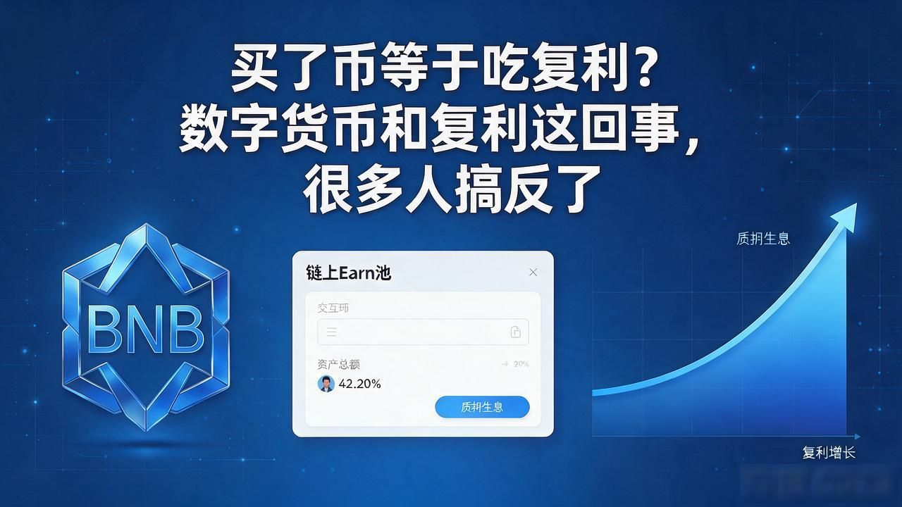 买了币等于吃复利？数字货币和复利这回事，很多人搞反了