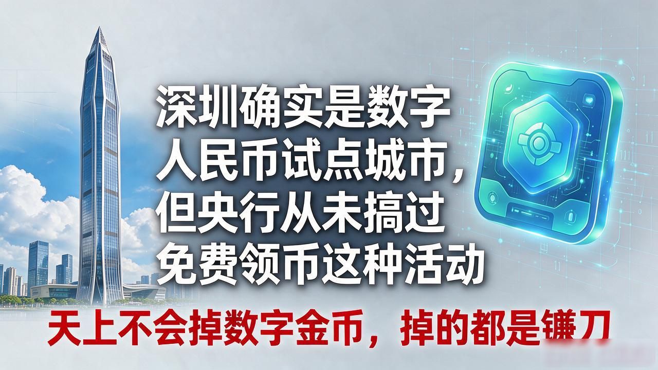 深圳免费领取数字货币靠谱吗？在深圳做了八年金融的人跟你说实话