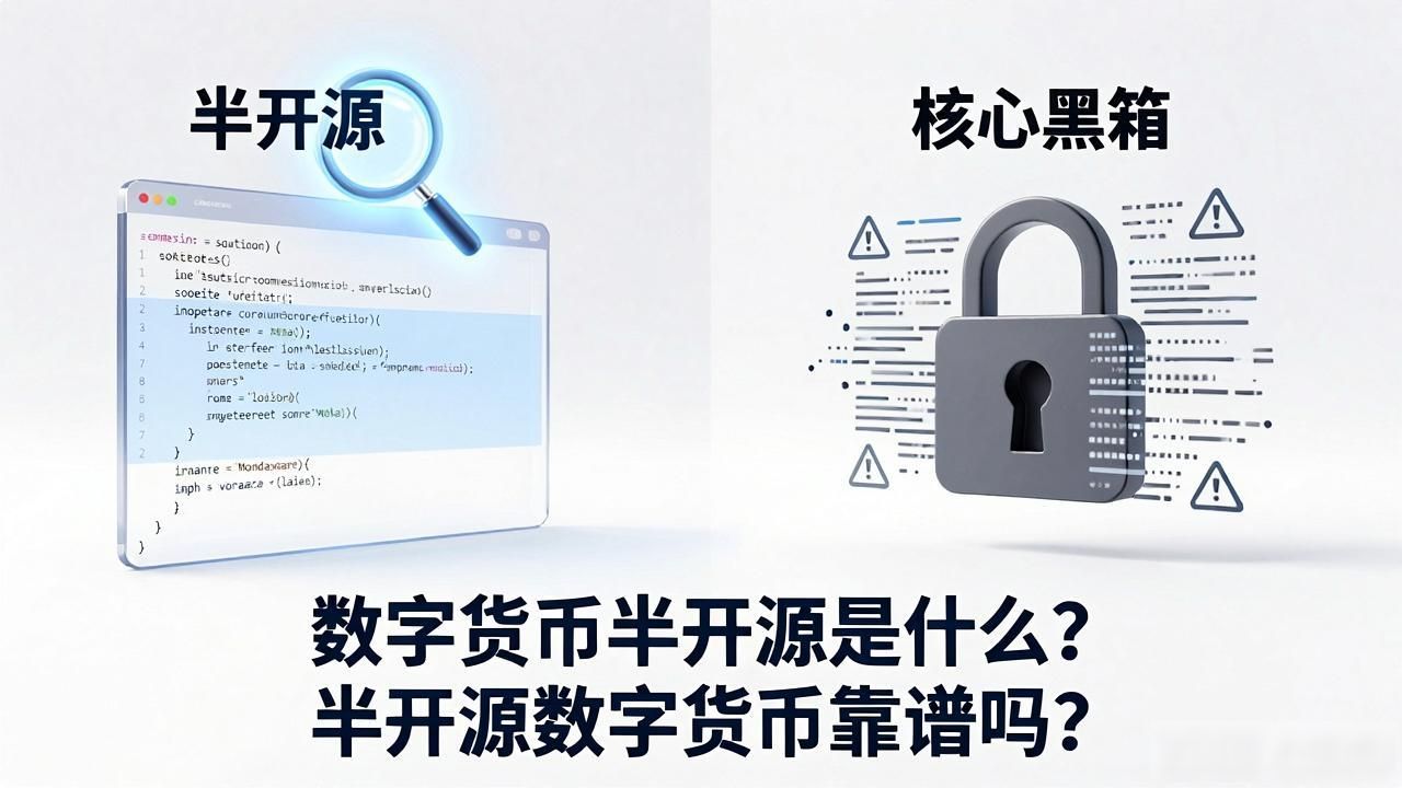 数字货币半开源是什么？半开源数字货币靠谱吗