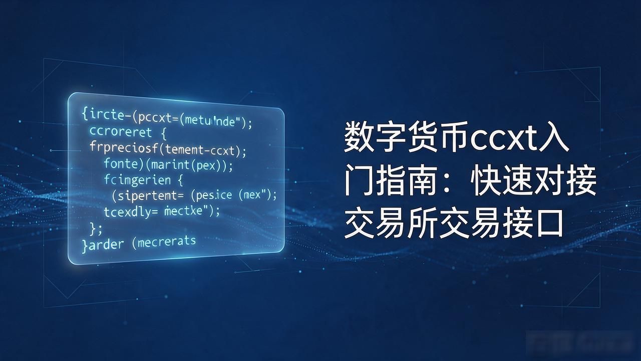 数字货币ccxt入门指南：快速对接交易所交易接口
