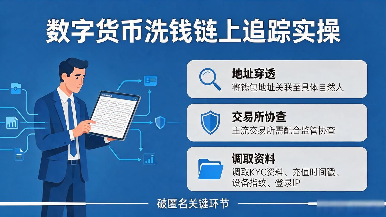 数字货币洗钱怎么查？链上追踪、地址穿透和交易所协查实操
