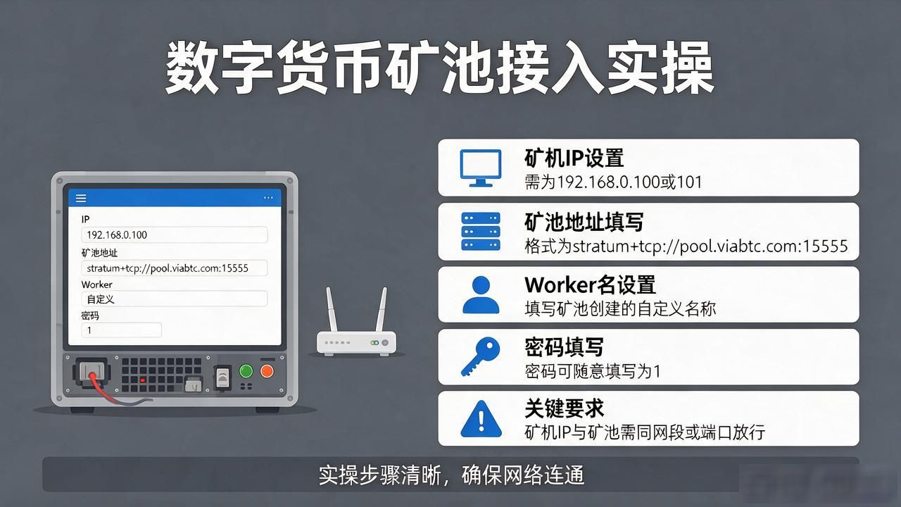 矿池怎么接入？数字货币挖矿从注册到账期结算实操全讲