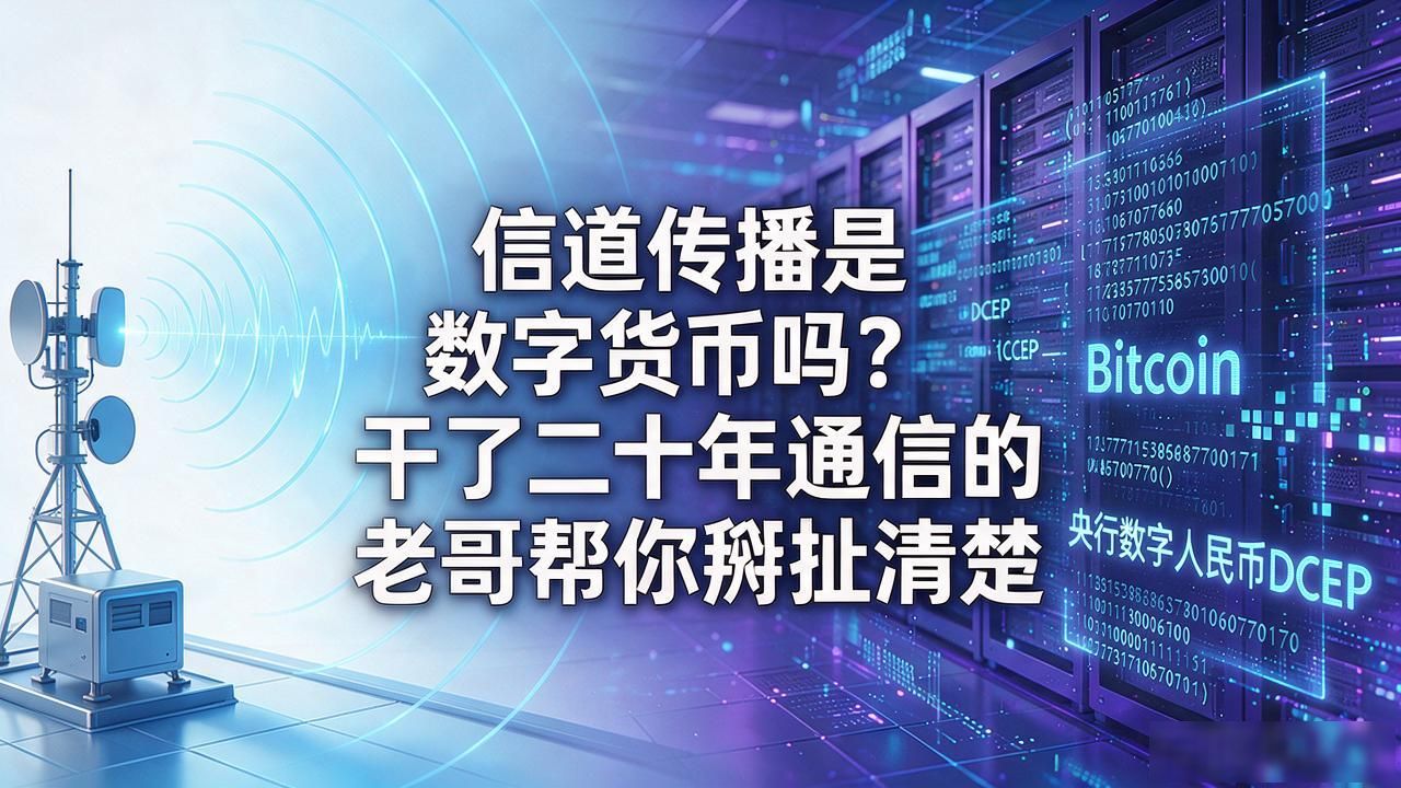 信道传播是数字货币吗？干了二十年通信的老哥帮你掰扯清楚