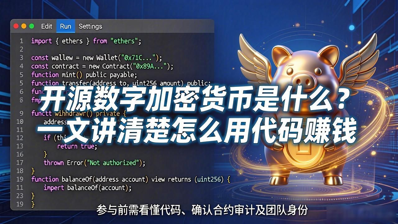 开源数字加密货币是什么？一文讲清楚怎么用代码赚钱
