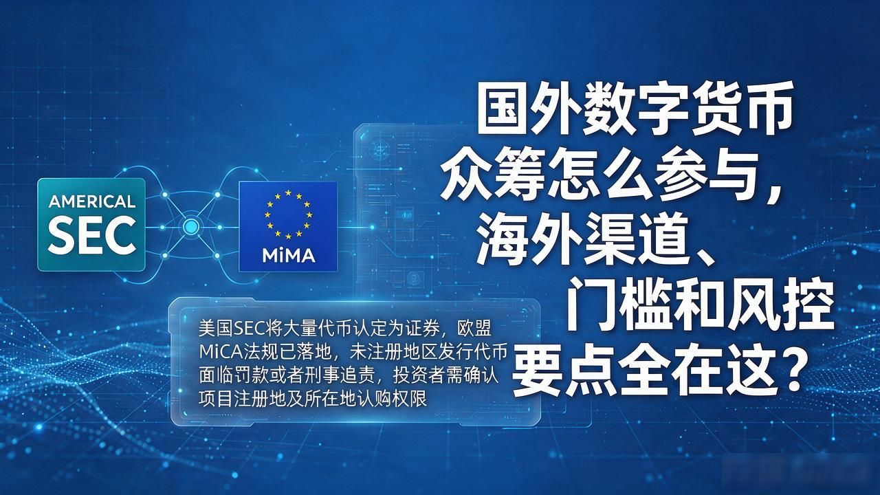 国外数字货币众筹怎么参与，海外渠道、门槛和风控要点全在这