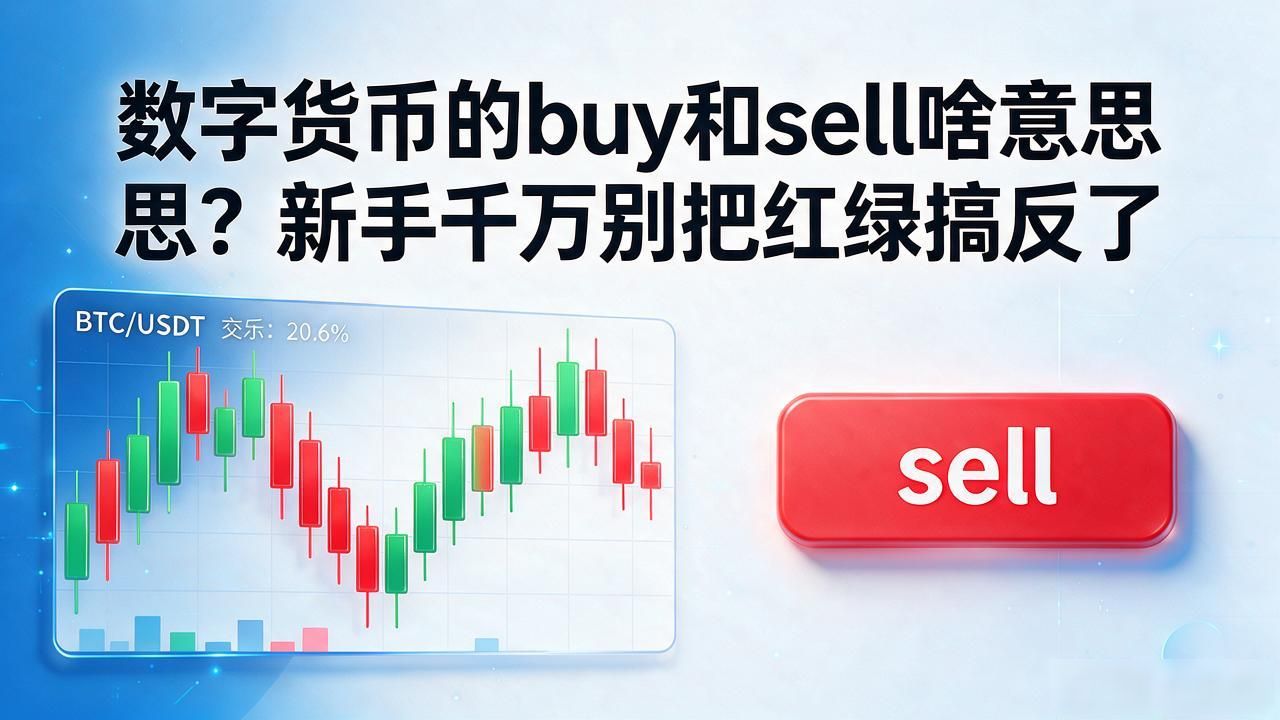 数字货币的buy和sell啥意思？新手千万别把红绿搞反了