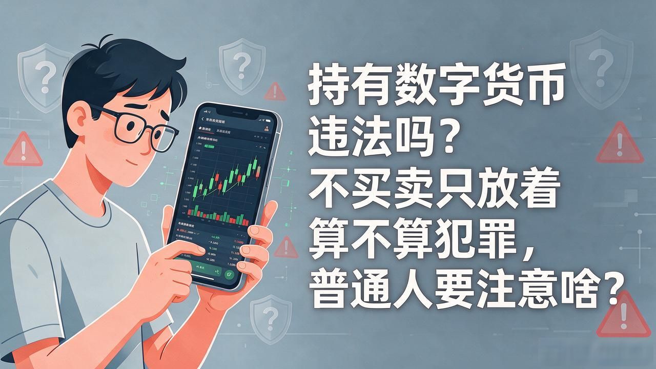 持有数字货币违法吗？不买卖只放着算不算犯罪，普通人要注意啥