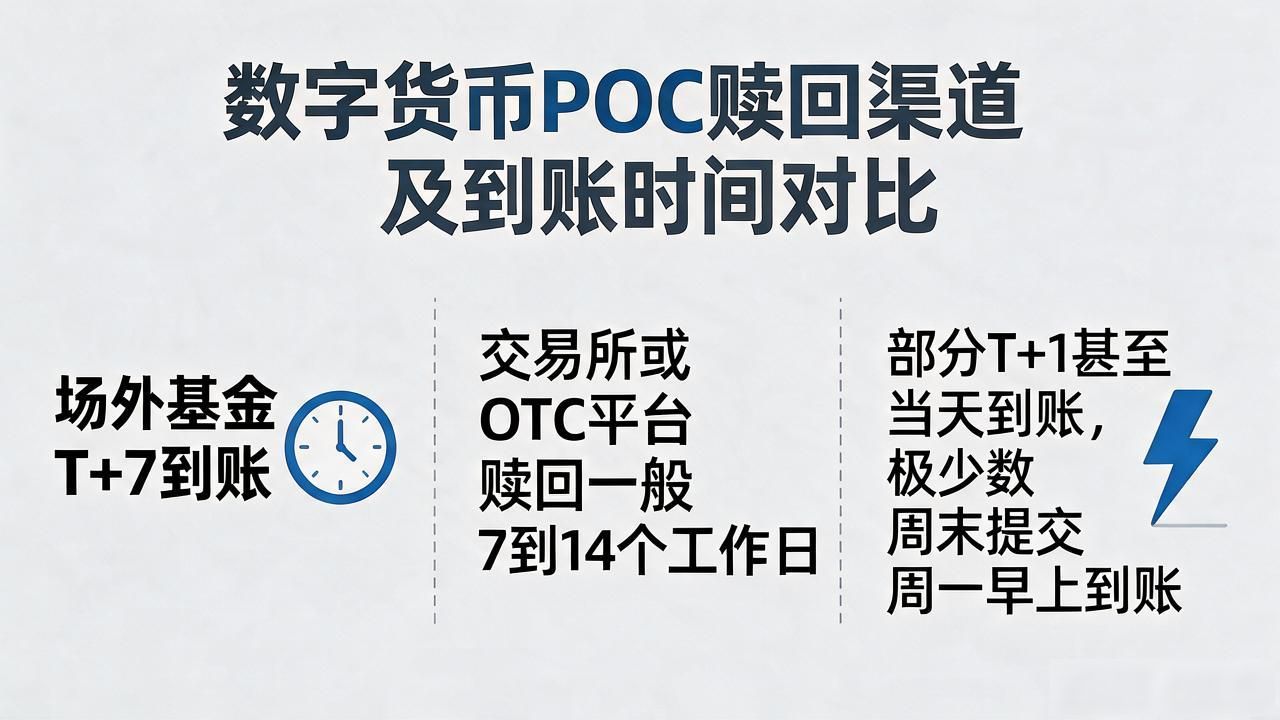 数字货币POC赎回要多少天？一般7到14个工作日到账